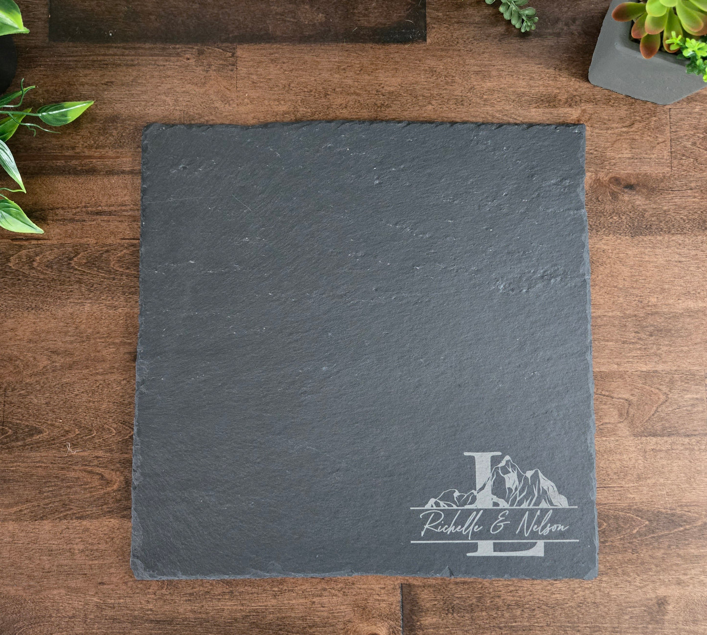Personalized Slate Serving Set – Engraved Charcuterie Board & Accessories | Made in Edmonton