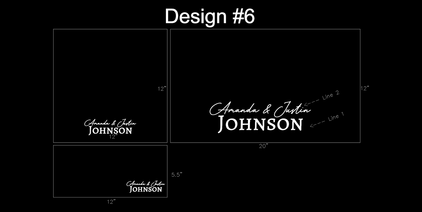 Slate tray featuring single line quote or short phrase – Design 6