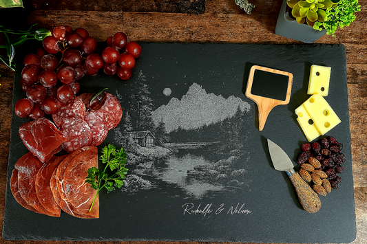 The Wedding Gift That Stands Out: Personalized Slate Charcuterie Sets