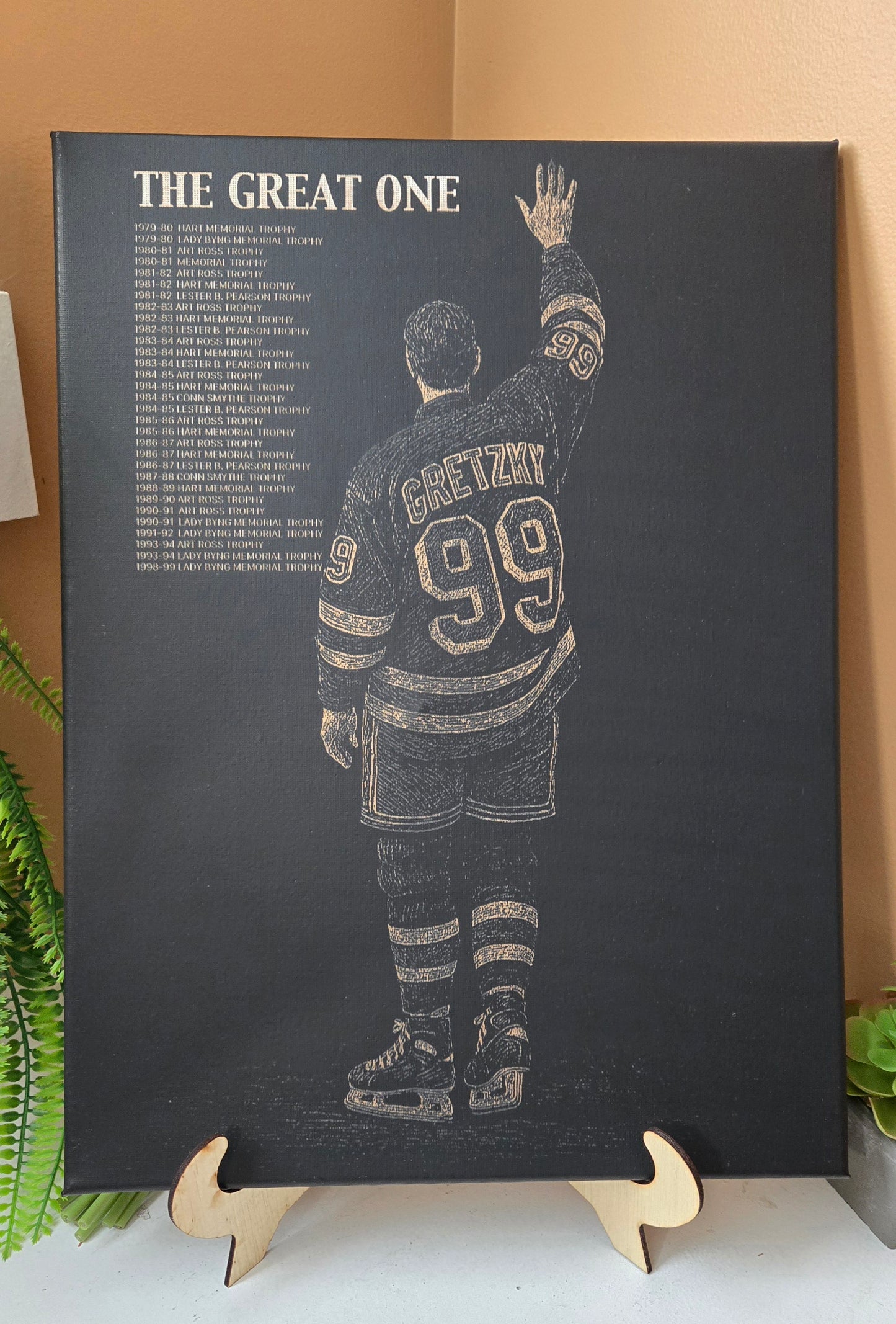 Sports Legends Engraved Canvas Wall Art – Custom Laser Etched