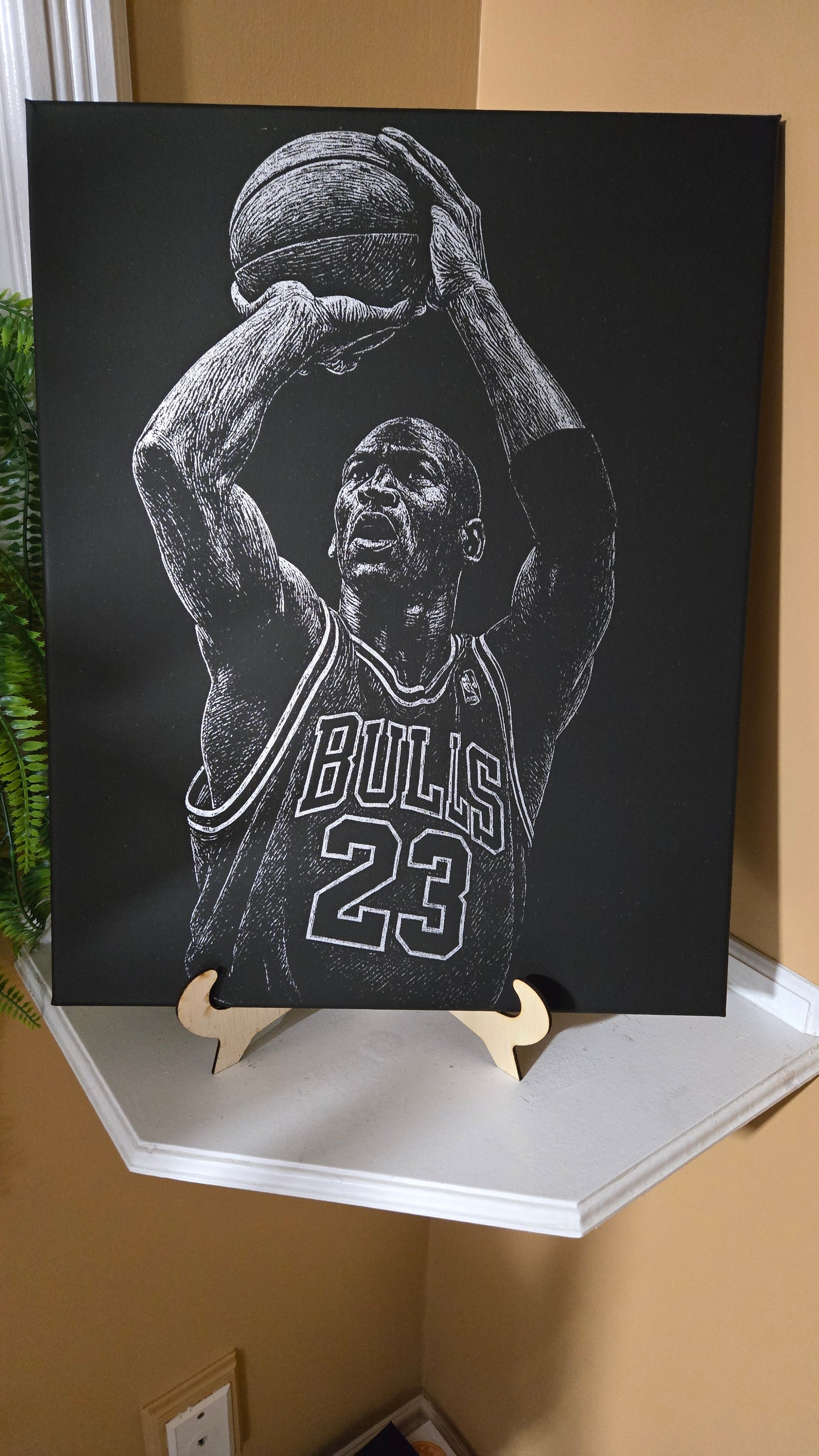 Sports Legends Engraved Canvas Wall Art – Custom Laser Etched