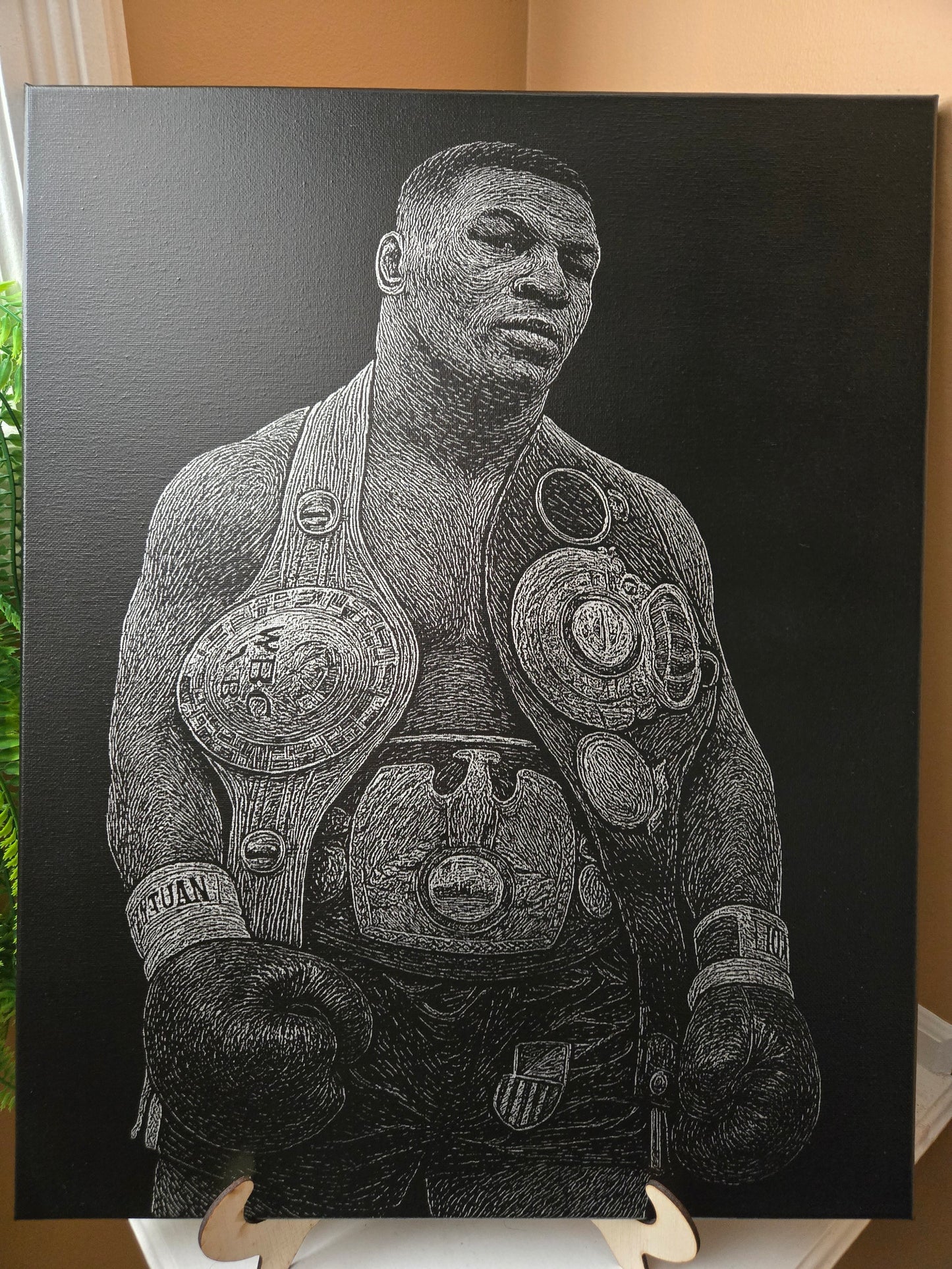 Sports Legends Engraved Canvas Wall Art – Custom Laser Etched